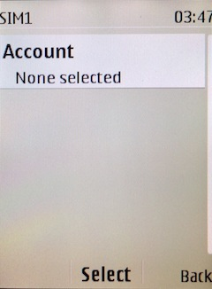 Select Account