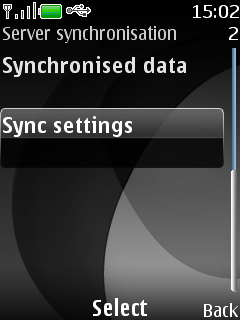 Select Sync settings