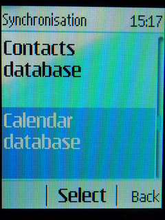 Select Calendar database