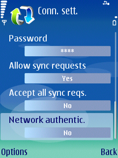 Type No into Network authentic field.