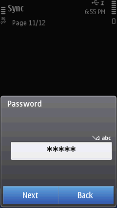 Fill your password